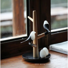 MESUN MA-08 Battery Bird Lamp Wooden Style Home Decoration Fashionable Desgin Led Table Lamp